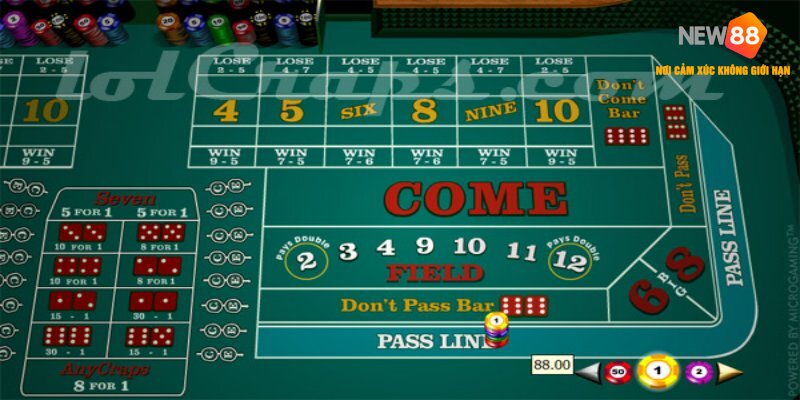 Lựa chọn đúng khu vực trong cách chơi Craps mang đến chiến thắng ổn định cho bạn